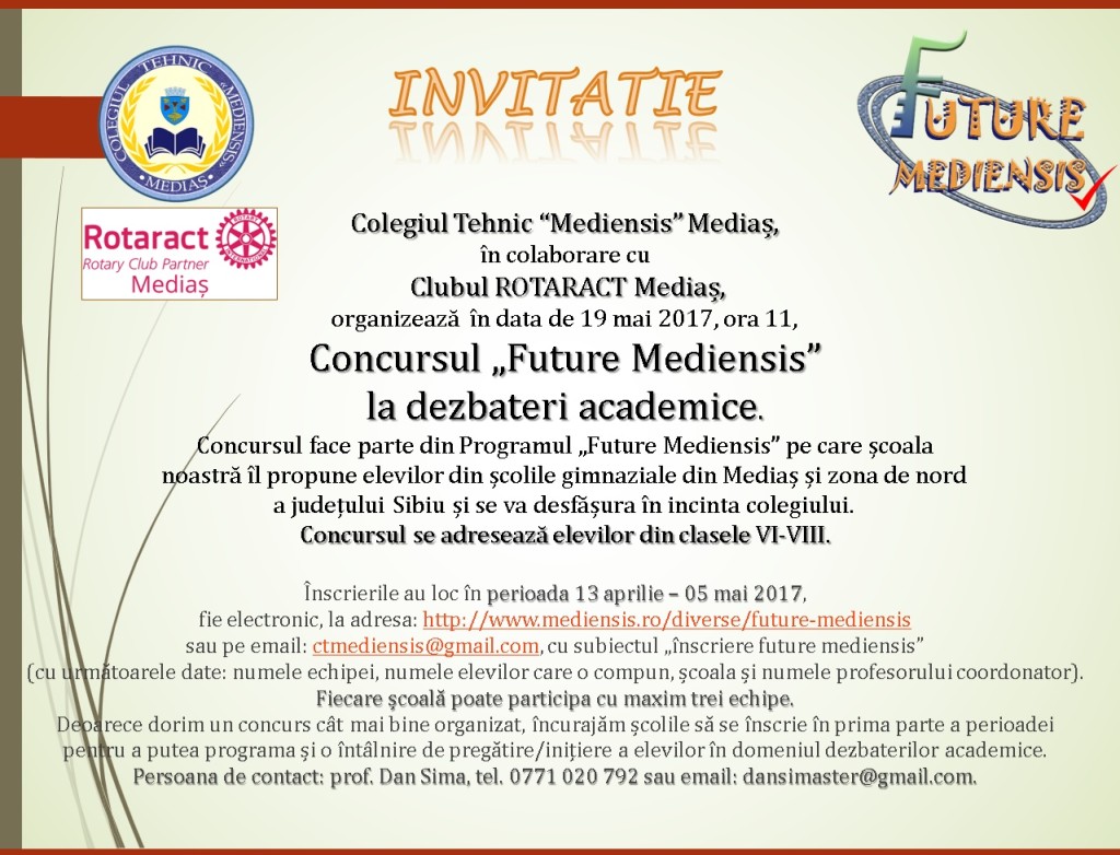 invitatie debate junior